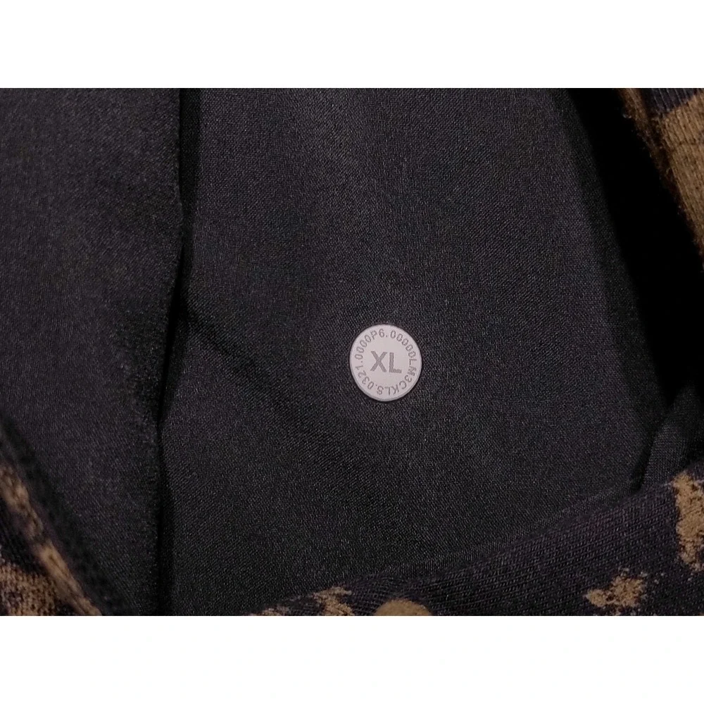LULULEMON City Sweat Pullover Hoodie M3CKLS Camo Bronze Black XL - Picture 4 of 9
